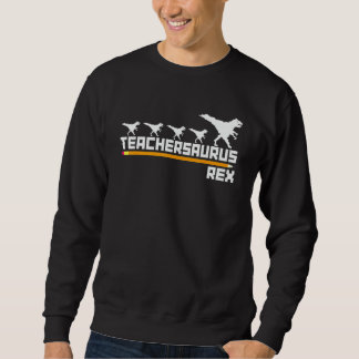 Sweatshirt Teachersaurus Vintage Rex Professeur de dinosaure
