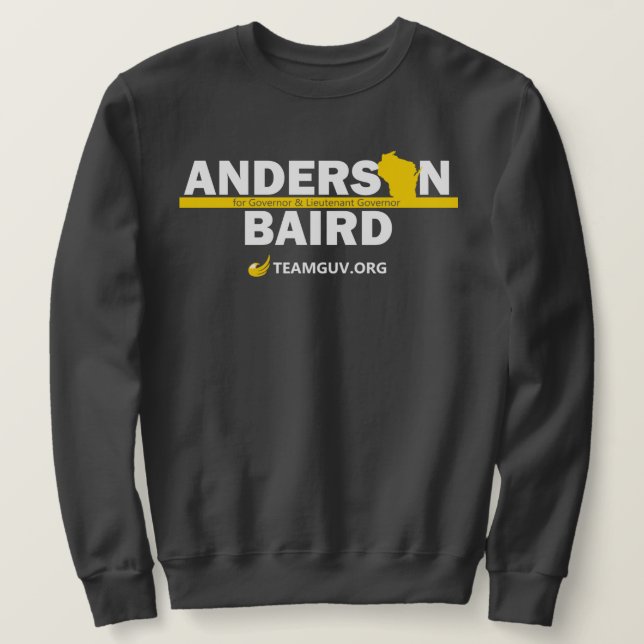 Sweatshirt TeamGuv - Anderson/Baird (Design devant)