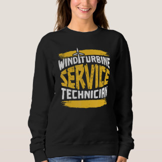 Sweatshirt Technicien de service de turbines d'énergie éolien