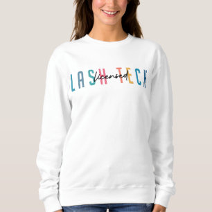 Sweatshirt Technicien Lash Tech Retro