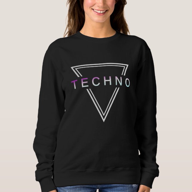 Sweatshirt Techno House Party Outfit For EDM Festival Goa Ele (Devant)
