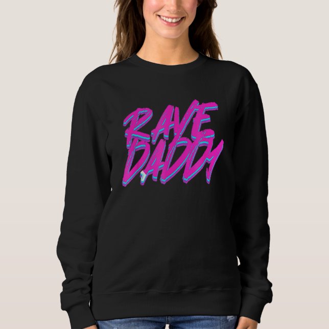Sweatshirt Techno Rave Hommes Edm Rave Papa (Devant)