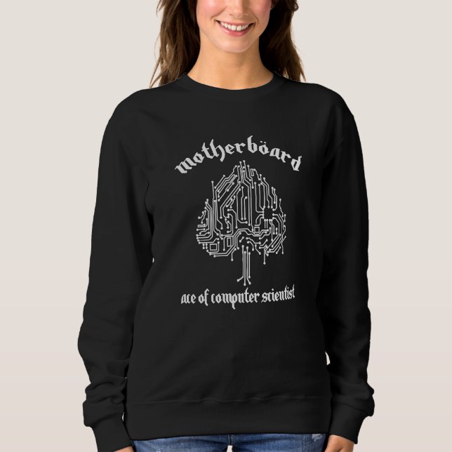 Sweatshirt Technologue de processeur Nerd Puces Informatiques (Devant)
