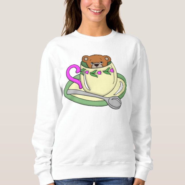 Sweatshirt Teddy Bear en Tea Cup (Devant)