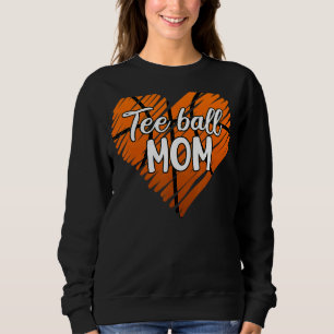 Sweatshirt Tee Ball Maman Basketball Coeur Pour Maman Basketb
