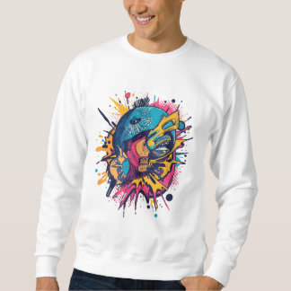 Sweatshirt Tee-shirt d'art pop rétro – Design de jeunesse aud