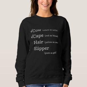 Sweatshirt Tee shirt théâtre musical Cape de cheveux de Cow S
