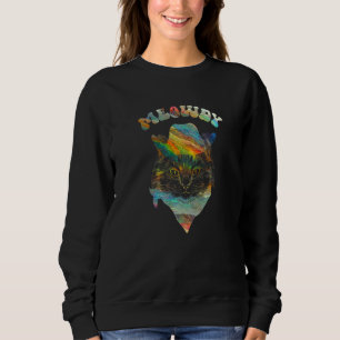 Sweatshirt Teinture galactique Meowdy Texas Cat Meme