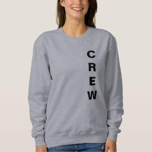 Sweatshirt Télécharger sur mesure Ajouter un logo Femme Gris 
