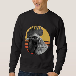 Sweatshirt Téléphone poulet vintage Retro Sunset