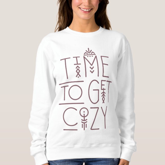Sweatshirt Temps moderne pour obtenir un design confortable (Devant)