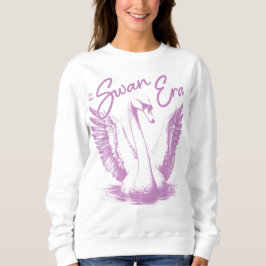 Sweatshirt Tendance Swan Era Purple Print