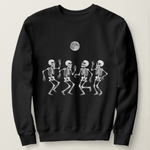 Sweatshirt Tendance vintage drôle Danser Skeleton halloween