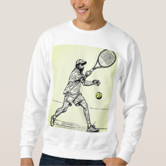 Sweatshirt tennis en action
