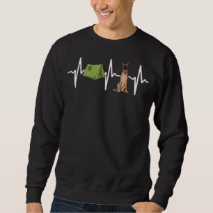 Sweatshirt Tent Camping Belge Malinoi Heartbeat Chien
