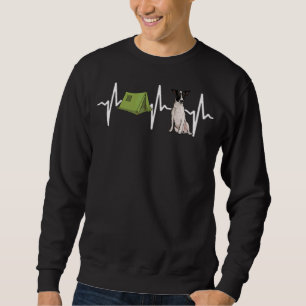 Sweatshirt Tente Camping Rat Terrier Heartbeat Chien
