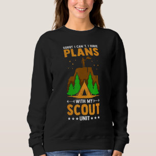 Sweatshirt Tente de camping de chef scout scoutisme cubiste