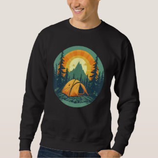Sweatshirt Tente Mountains en nature pour camping Amis