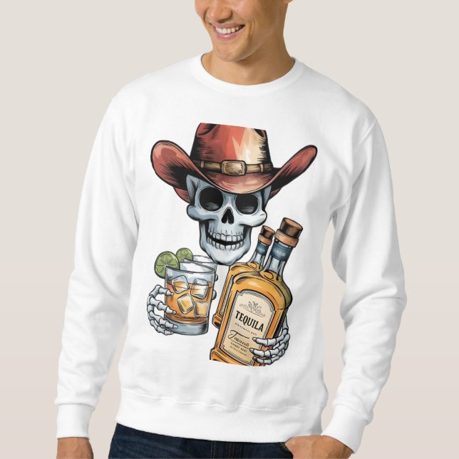 Sweatshirt Tequila Cowboy | Western Whiskey Party Desig (Devant)