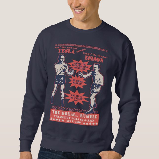Sweatshirt Tesla v. Edison (Devant)