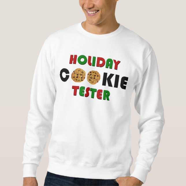 Sweatshirt Tester Cookie de vacances (Devant)