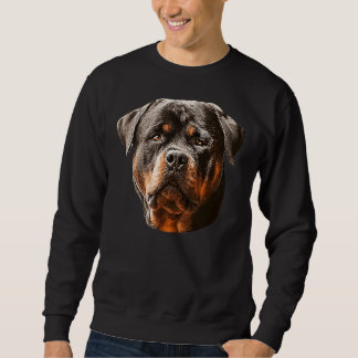 Sweatshirt Tête de chien étonnant Rottweiler