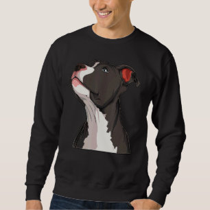 Sweatshirt Tête de chien Pitbull Terrier Pit Bull Américain