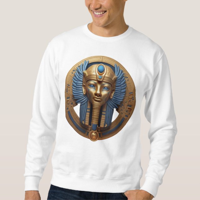 Sweatshirt Tête de Dieu d'Égypte dorée (Devant)