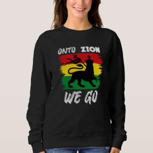 Sweatshirt Tête de lion rastafari souvenir Jamaïque Rasta Roo