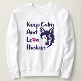 Sweatshirt Tête Sibérienne Husky Vintage