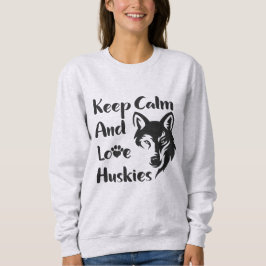 Sweatshirt Tête Sibérienne Husky Vintage