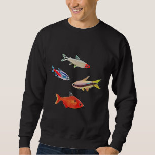 Sweatshirt Tetra Fish Aquarium Reproducteurs de poissons