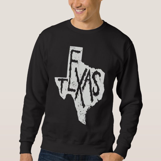 Sweatshirt Texas Map Outline State of USA (Devant)