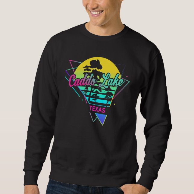 Sweatshirt Texas   USA Nostalgic Retro Caddo Lake (Devant)