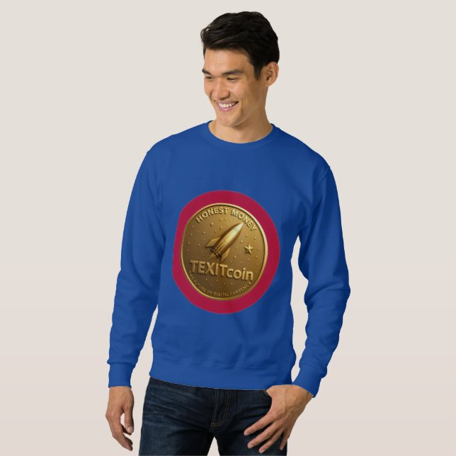 Sweatshirt TexitCoin Official Logo On Back Coin on Front (Devant entier)