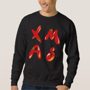 Sweatshirt Texte de la bulle de Noël
