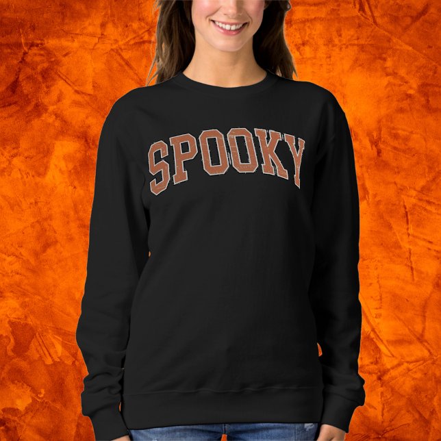 Sweatshirt Texte Halloween éffrayant noir (Créateur téléchargé)