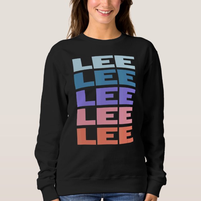 Sweatshirt Texte répété moderne Lee (Devant)