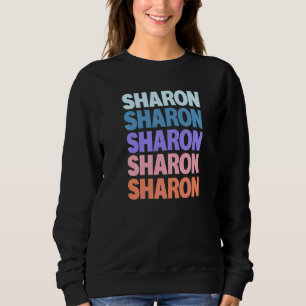 Sweatshirt Texte répété moderne Sharon