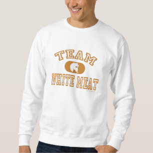 Sweatshirt Thanksgiving de viande blanche d'équipe