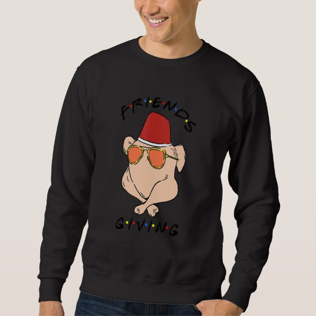 Sweatshirt Thanksgiving Friendly Turkey (Devant)