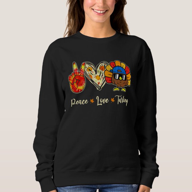Sweatshirt Thanksgiving Turkey Apparel Women Men (Devant)