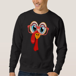 Sweatshirt Thanksgiving Turquie Couleur Lunettes Garçons & Fi