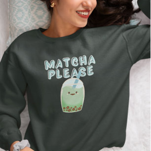 Sweatshirt Thé à bulle Matcha