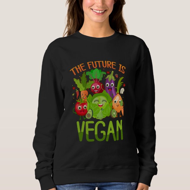 Sweatshirt The Future Is Vegan (Devant)
