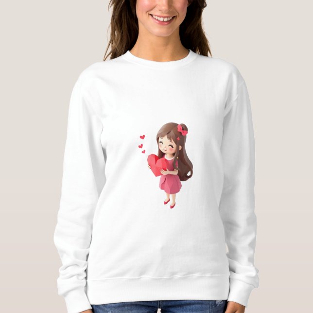 Sweatshirt Thé graphique contemporain d'amour de maman par Da (Devant)