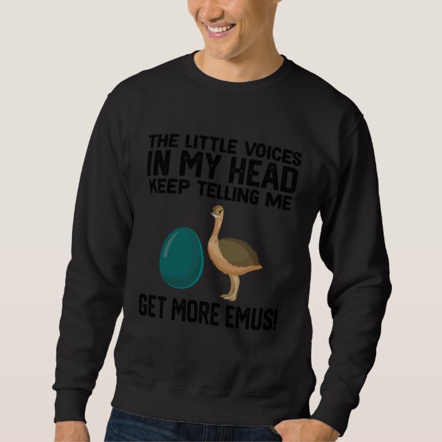 Sweatshirt the little voices in my head keep telling me get m (Devant)