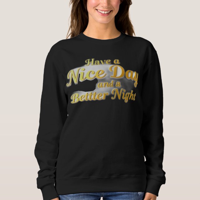 Sweatshirt The Universal Wish: Elegant Gold Script Comfort Ho (Devant)
