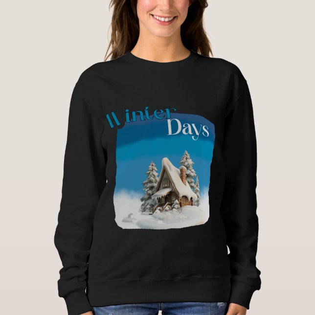 Sweatshirt The Winter Days December Christmas  (Devant)