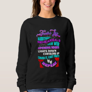 Sweatshirt Théâtre Vie Théâtre Broadway Acteur Musical Thespi